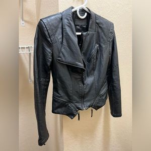 Black faux leather jacket by BLANKNYC XS
